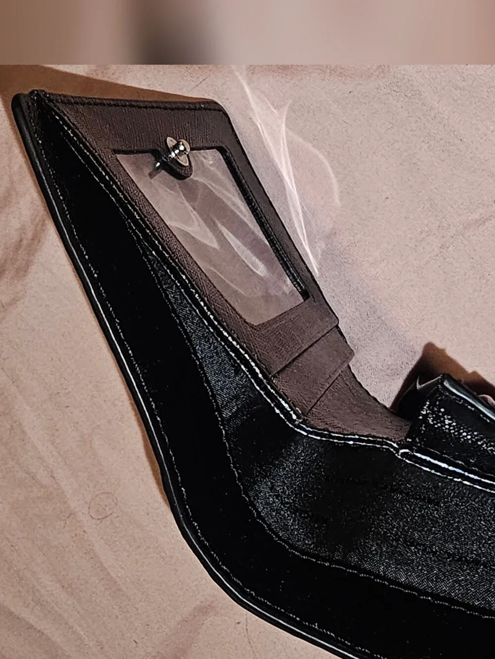 Michael Kors Black Leather Card & Wallet
